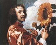 Anthony Van Dyck Self-Portrait with a Sunflower china oil painting reproduction